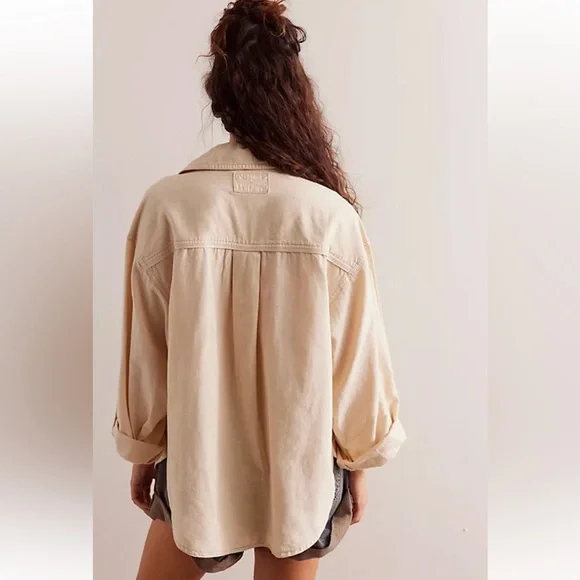 free people Made For Sun Linen Shirt - Picture 4 of 6